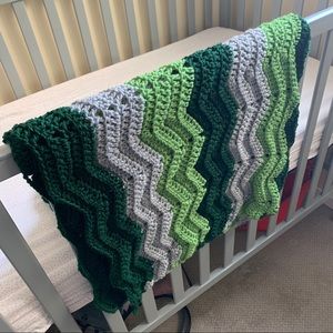 Made by Grandma - Hand Crocheted Baby Blanket